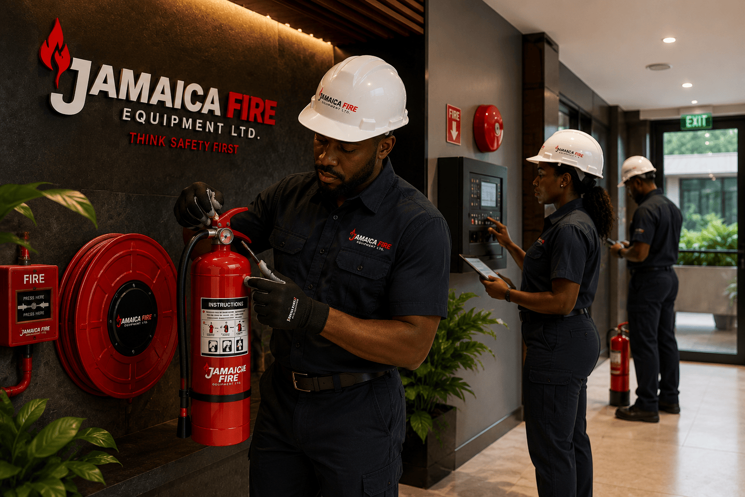 Jamaica Fire Equipment team and services